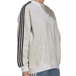 adidas Originals Leopard Luxe Oversized Sweatshirt - Size M